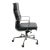 Charles Eames office chair with high backrest model Ea-219, fully upholstered in black leather. The chairs are from 2006,...
