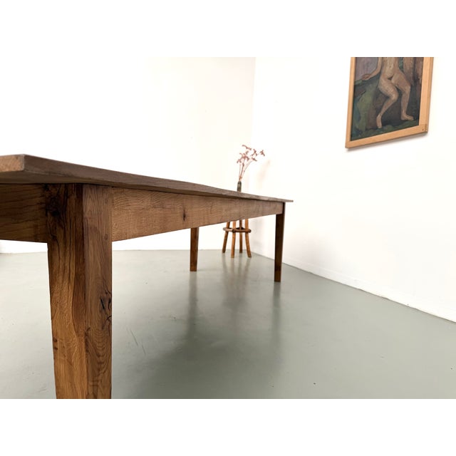 Large Farmhouse Table in Oak, 1950s For Sale - Image 13 of 18