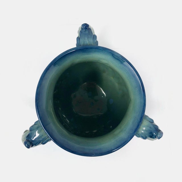 Antique Cyprian Ware English 3 Handled Vase For Sale In Houston - Image 6 of 8