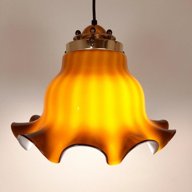 Vintage Petticoat Pendant Lamp from Peill & Putzler, Germany, 1970s For Sale - Image 9 of 11