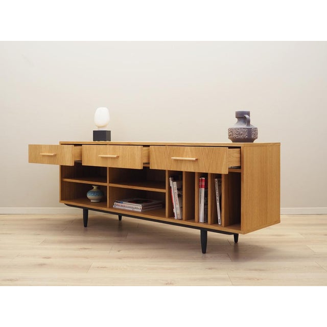 Vintage Scandinavian Oak Sideboard For Sale - Image 4 of 11