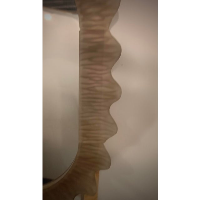 Splendid fumè Murano glass mirror. A mirror that alone will furnish your home environment. Rich but tasteful, the mirror...