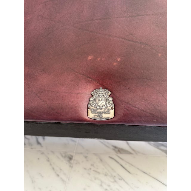 Fleming & Howland Handmade Chesterfield Leather Sofa For Sale - Image 4 of 7