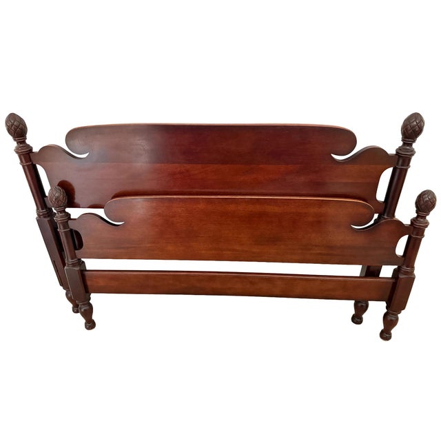 Late 1950s Kling Mahogany Bedroom Suite – 4-Piece Set (Bed, Dresser, Chest & Nightstand) For Sale - Image 13 of 14