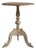 1900-1909 France Weathered Whitewash Cerused Oak Tripod Pedestal Table For Sale
