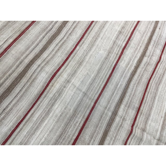 Textile Vintage Mazandaran Kilim For Sale - Image 7 of 9