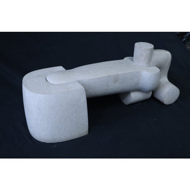 Abstract PNW Artist Don Wilson Soapstone Interlocking Four Piece Sculpture For Sale - Image 3 of 8