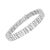Embellish your wrist with this striking 14k white gold bracelet. 4 7/8ct TDW of dazzling diamonds are displayed in this...