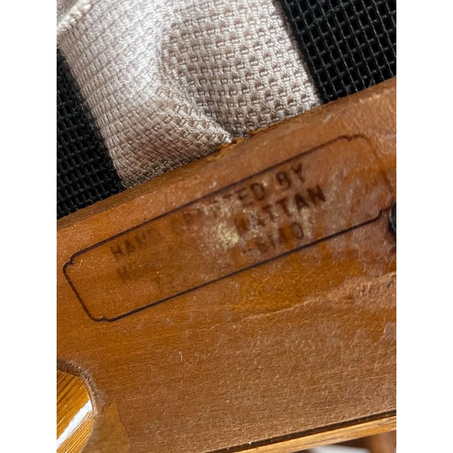 Vintage Rattan Chinese Chippendale Lounge Chairs- A Pair For Sale - Image 12 of 12