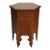 Arts & Crafts Floral & Foliate Press Oak Hexagonal Tabouret Plant Stand C1920 For Sale