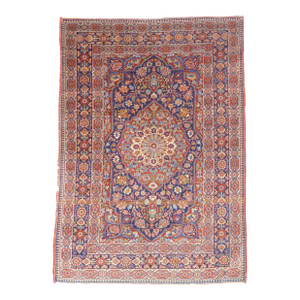 Antique Persian Kashan Rug 4'0" X 5'9''