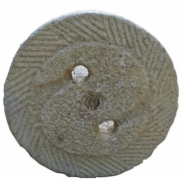 Gray 1930s Granite Mill Water Fountain Stone 4 For Sale - Image 8 of 8