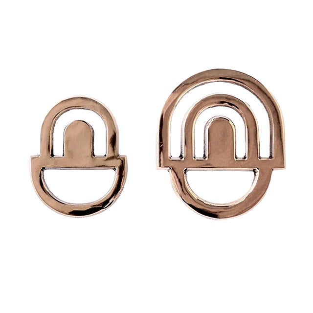 Bronzino Couple Hooks by Alessandro Zambelli for Portego, Set of 2 For Sale