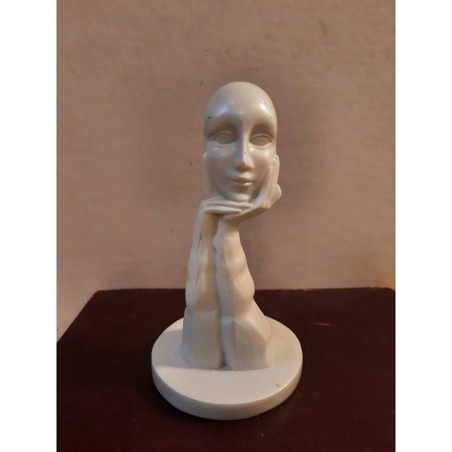 Head Hands Thinker Sculpture Figurine Abstract For Sale In Fayetteville, AR - Image 6 of 6