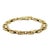 Contemporary Vintage Italian 18k Two-Tone Stirrup Links Bracelet For Sale - Image 3 of 8