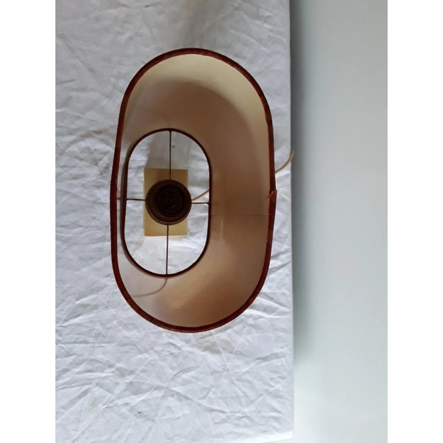 1960s German Beech and Brass Table Lamp, 1960s For Sale - Image 5 of 7