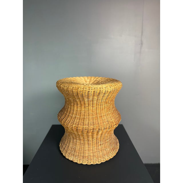 Iconic "Juttu" stool by renowned Finnish designer Eero Aarnio for Artek, 1960s. Eero Aarnio designed a couple of rattan...