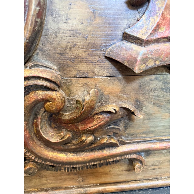 Wood 19th Century French Rococo Trumeau Panel For Sale - Image 7 of 12