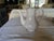 Vintage Sears Federalist White Ironstone Dinnerware Set - (Complete Service for 8 and Serving Pieces) Bonus Free Crystal Wine Glasses - 81 Pieces For Sale - Image 16 of 18
