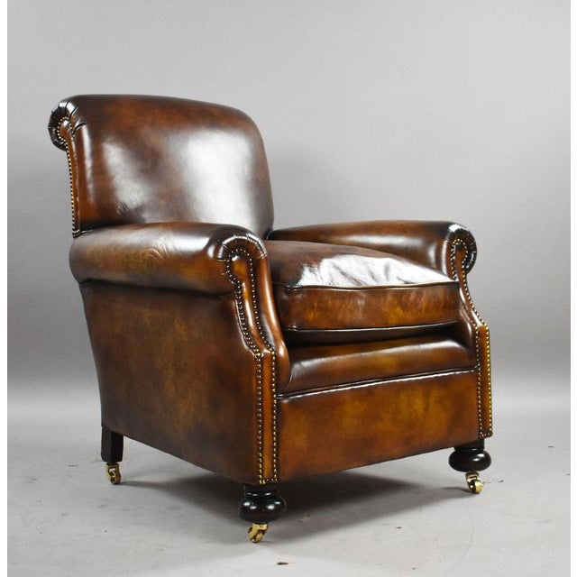 Leather Club Chairs, 1920, Set of 2 For Sale - Image 6 of 10