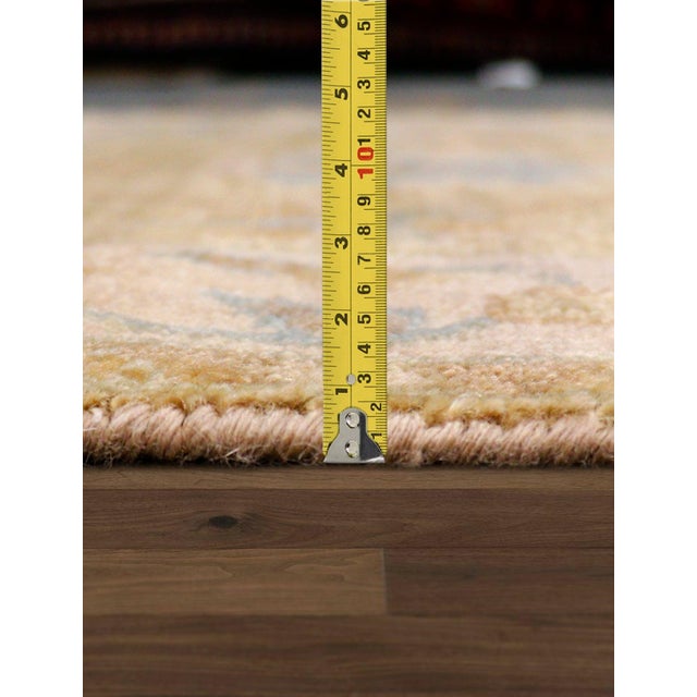 Pasargad Home Oushak L. Green Wool Area Rug, 2' 7'' X 12' 1'' For Sale - Image 4 of 4