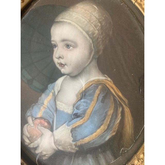 Portraiture 1940s Portrait Print of a Child, Framed For Sale - Image 3 of 6