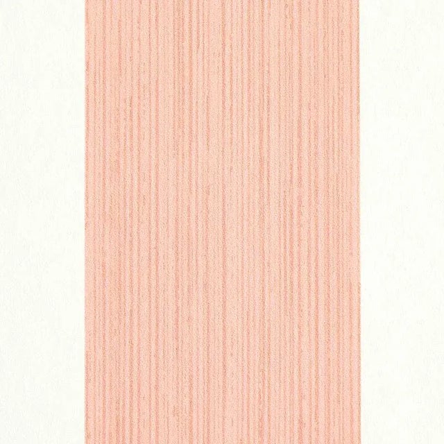 Transitional Schumacher Edwin Stripe Wide Wallpaper in Pink For Sale - Image 3 of 3