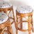 Rattan Stools with Seat Cushions, 1970s, Set of 6 For Sale - Image 6 of 11