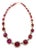 Bochic “Capri” Vintage Ruby, White Topaz & Peridot Necklace Set in 18K & Silver For Sale