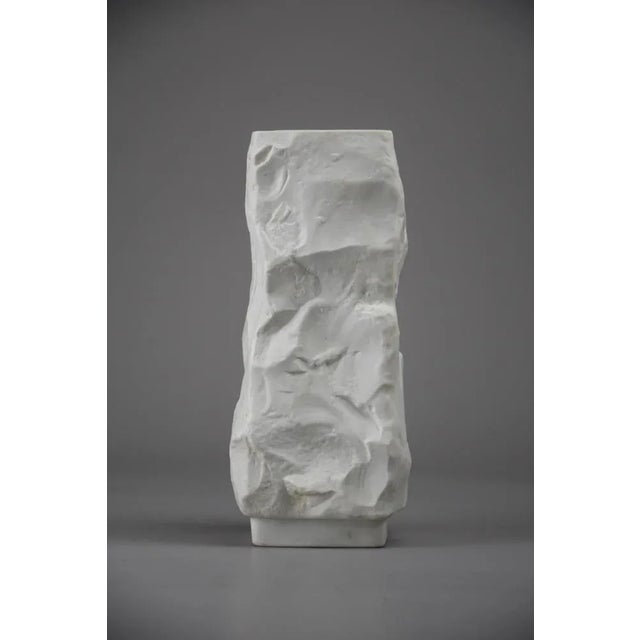 Ceramic Matt White Porcelain Vase by Seltmann & Weiden, 1960s For Sale - Image 7 of 12