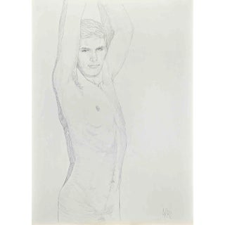 Anthony Roaland, Nude of Young Man, 1981, Pencil Drawing For Sale