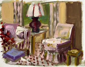 Original Painting of Interior by Shann Spishak