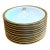 Rosenthal Small Porcelain Bowls With Handpainted 24k Gold B Initial and Wide Trim - Set of 12 For Sale