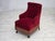 1950s Vintage Danish Oak Armchair with Velour Upholstery, 1950s For Sale - Image 5 of 17
