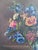 Vintage Original Floral Oil Painting With Blue and White Vase For Sale - Image 10 of 15