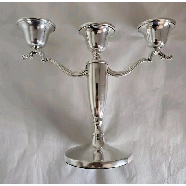 Sterling Silver Candelabra from Barker Ellis & Co., Birmingham, 1988 For Sale - Image 12 of 18