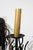 Faux black coral sconce with two arms. Newly made brass candle covers. Matches a listed black coral chandelier.