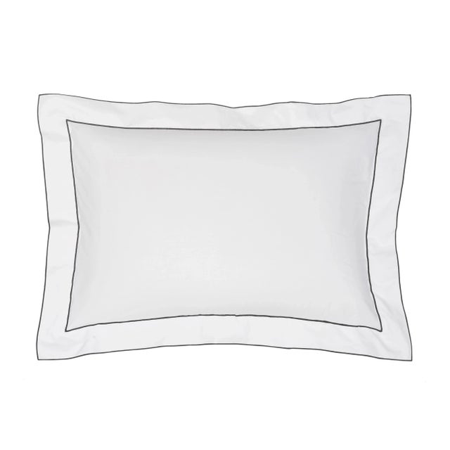 A collection brimming with sophistication, our exquisitely crafted Salerno Percale pillowcases are embroidered with a...
