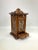 Wood 20th Century Hand Carved Wooden Lantern With Lattice Siding and a Drawer For Sale - Image 7 of 11