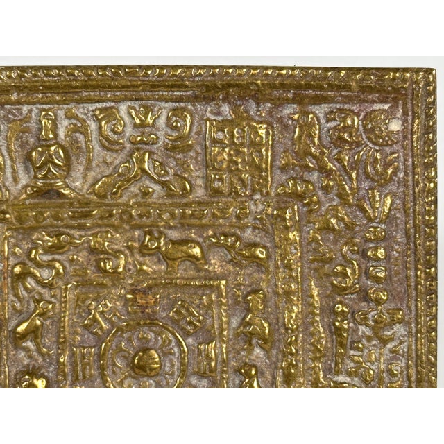 Antique Tibetan Dharma Zodiac Mandala Talisman Finial Pull For Sale - Image 6 of 14
