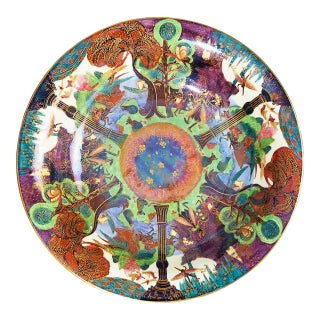 Wedgwood Fairyland Lustre Charger "Garden of Paradise", Daisy Makeig-Jones For Sale