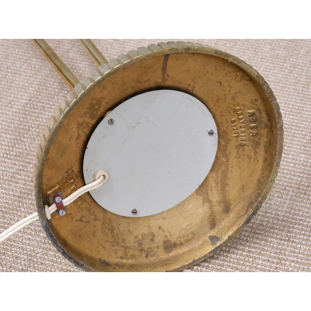 Model E1771 Fluted Floor Lamp in Brass by Sonja Katzin for ASEA, Sweden, 1950s For Sale - Image 12 of 13