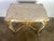 19th C. French Painted & Parcel Gilt Table W/ Marble Top For Sale - Image 15 of 17