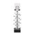Our Ring Toss Candle Holder features iron rings encircling a central rod. The entire piece is finished in a silver...