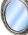 Irish Ebonized and Silver Parcel Gilt Oval Wall Mirror (H 23 1/4 X W 19 1/4) For Sale In Austin - Image 6 of 9
