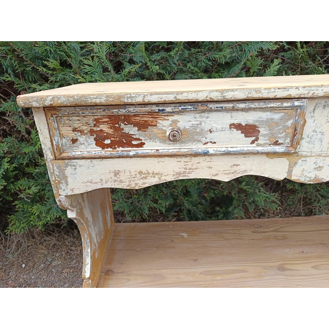 Rustic Patinated Console Shelf, 1890s For Sale - Image 12 of 18