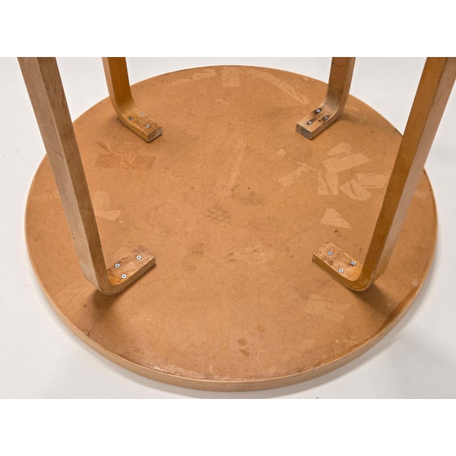 Model 90A Round L-Legged Table by Alvar Aalto for Artek, 1970s For Sale - Image 11 of 13
