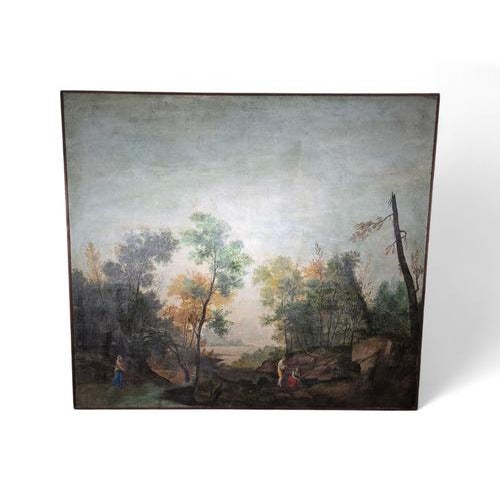 Gold Italian Artist, Pastoral Scene, 1900, Oil on Canvas For Sale - Image 8 of 15