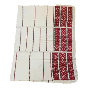Gorgeous Antique Balkan EthnographicTextile- Handspun Embroidered Textile