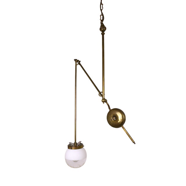 Adjustable Brass Dentist Lamp from Bland, UK, 1940s For Sale